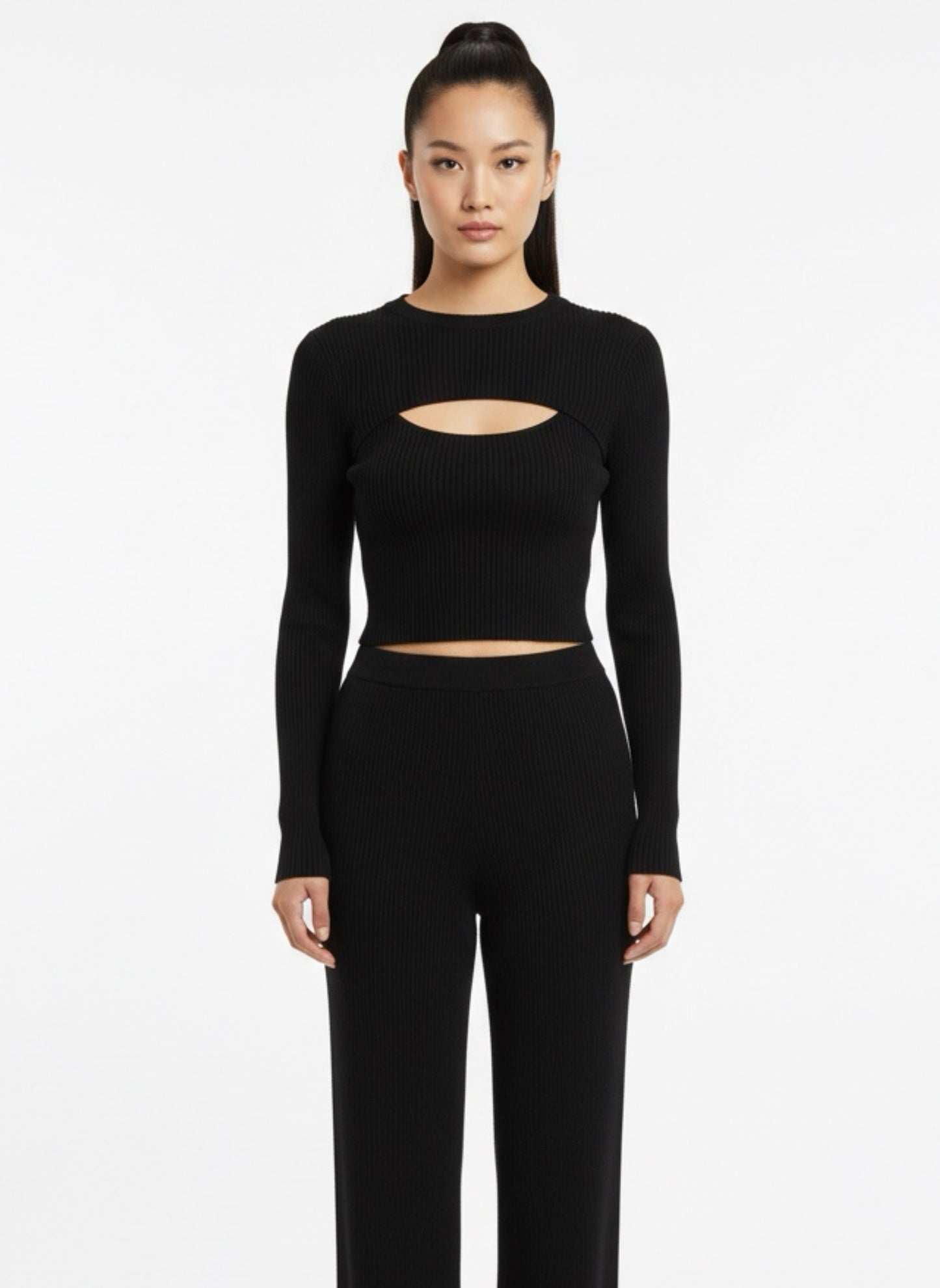 Maglia crop buco