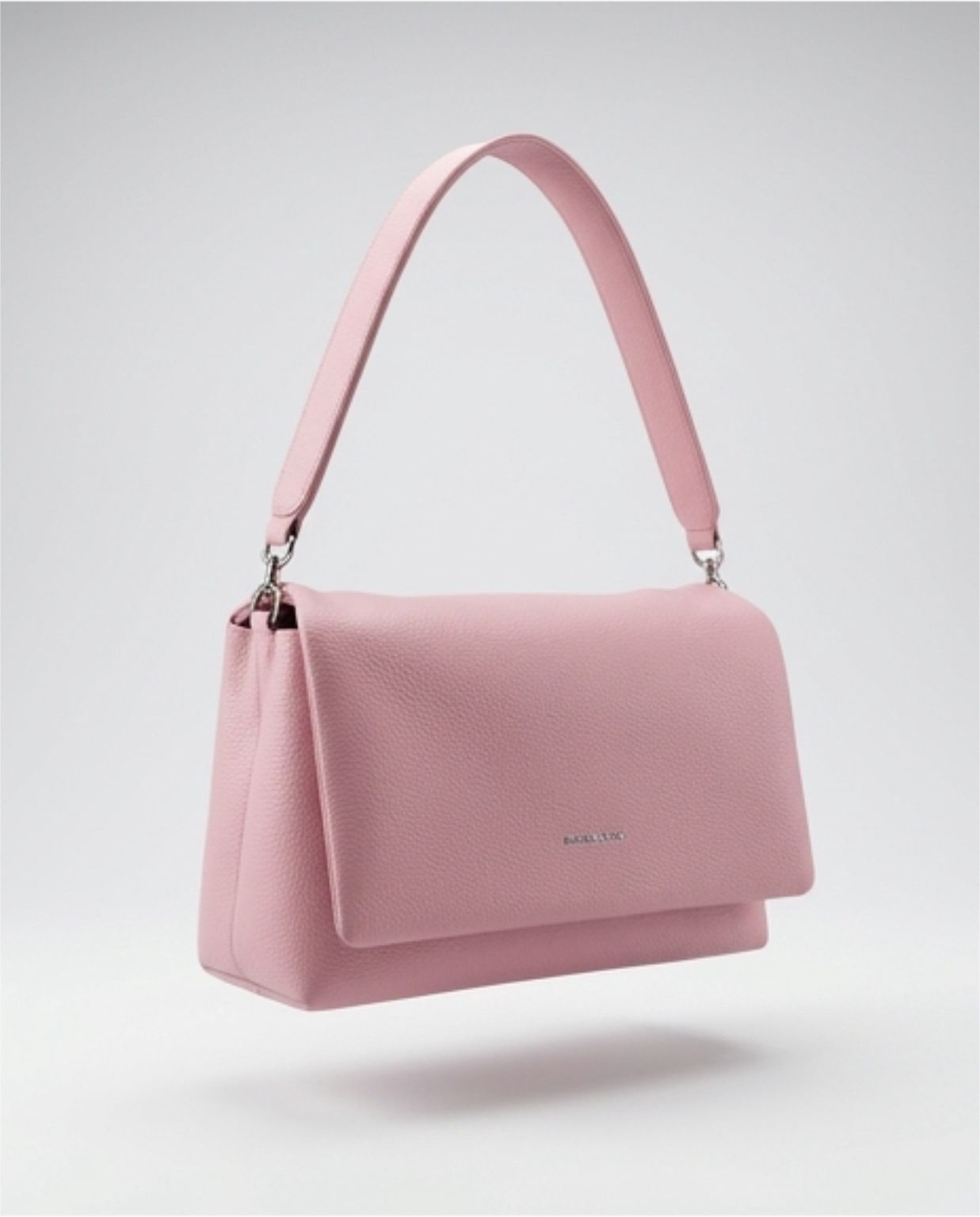Borsa a spalla e scritta argento