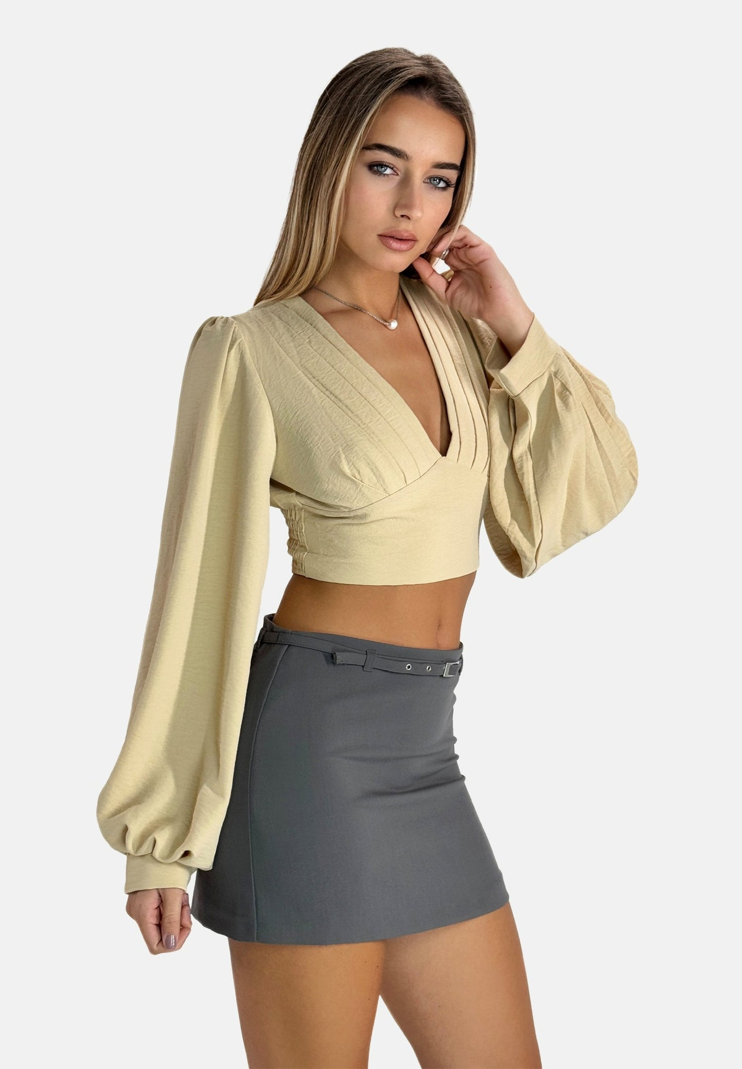 Maglietta crop velata