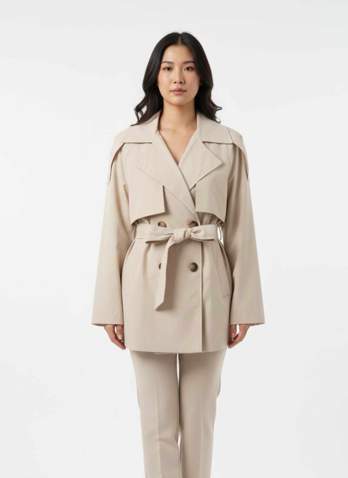 Trench con cintura