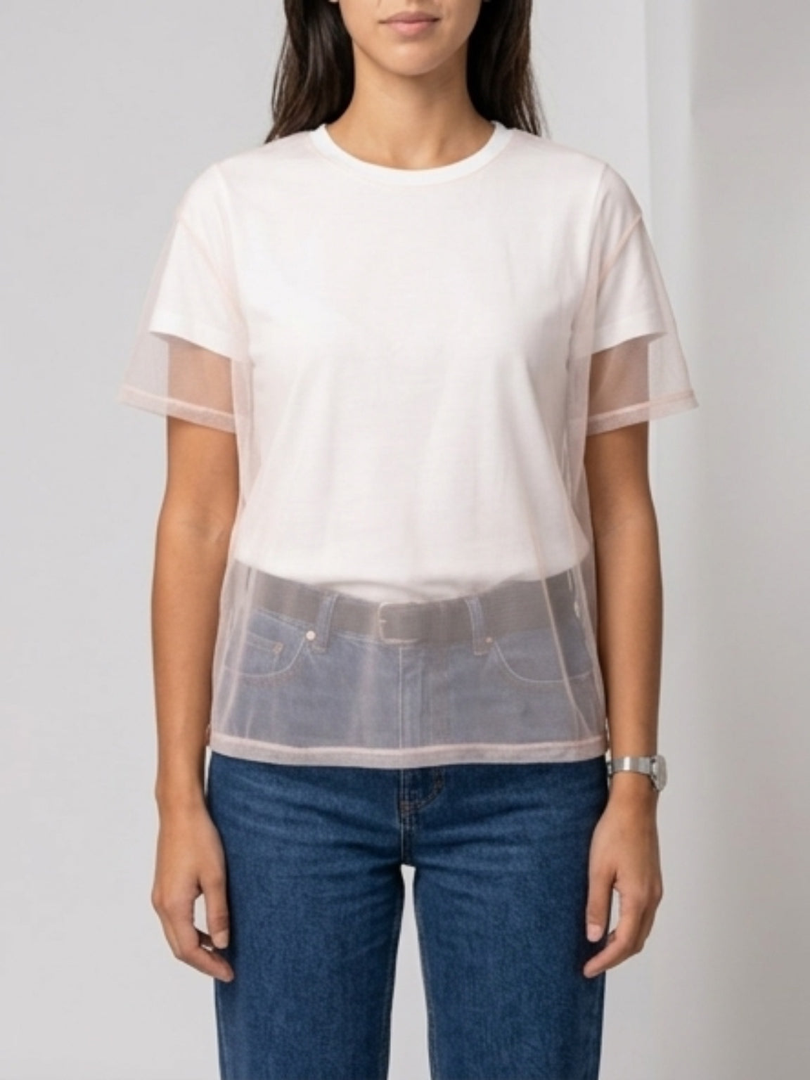 T-shirt doppia velata toulle
