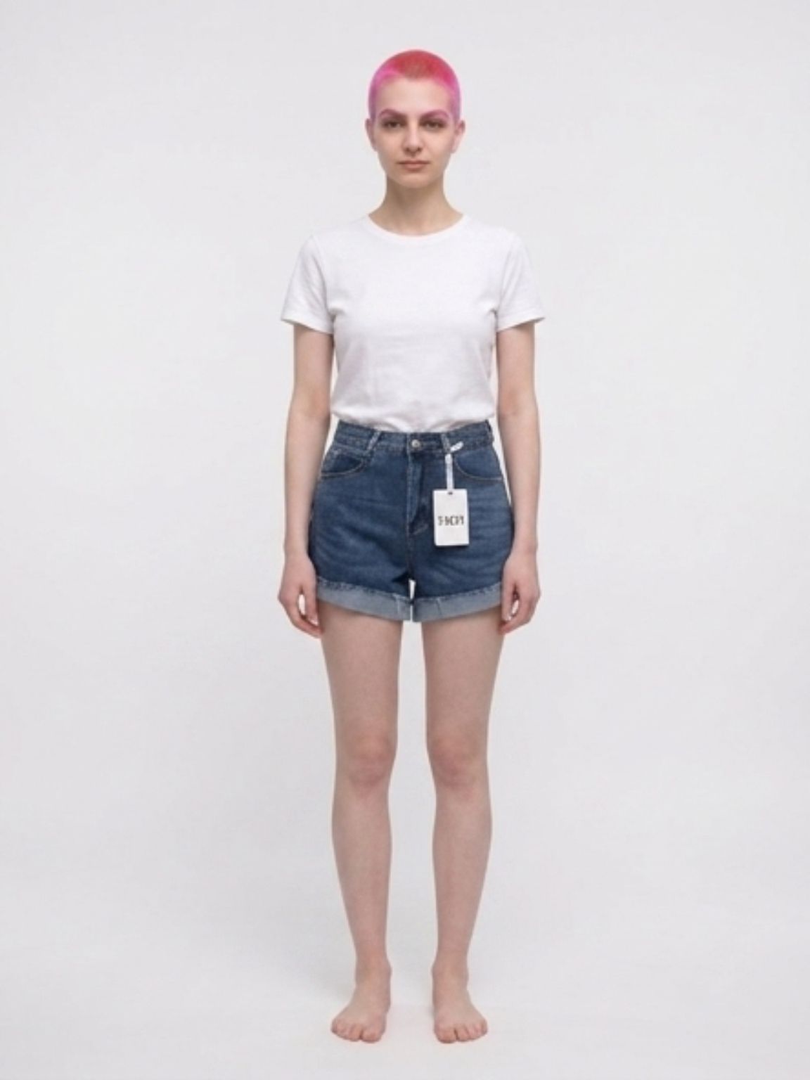 Short jeans risvolto