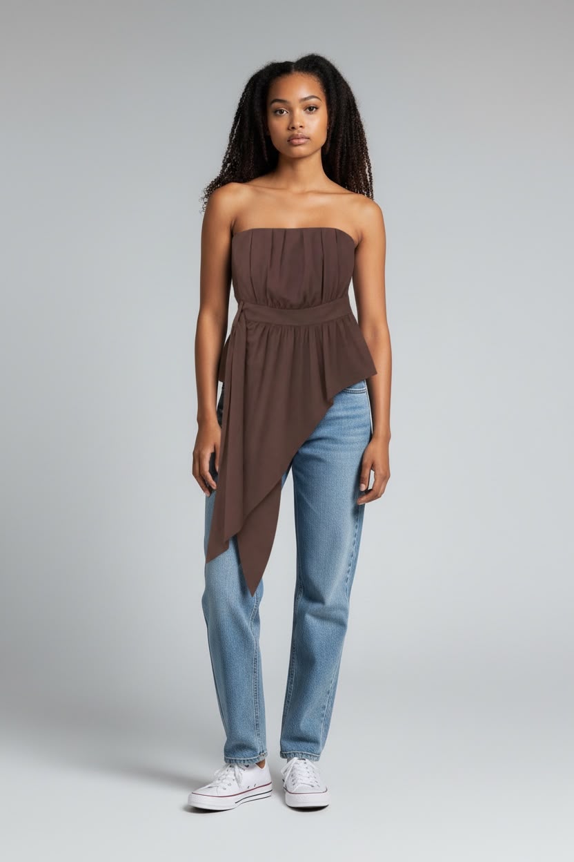 Top a fascia cotone