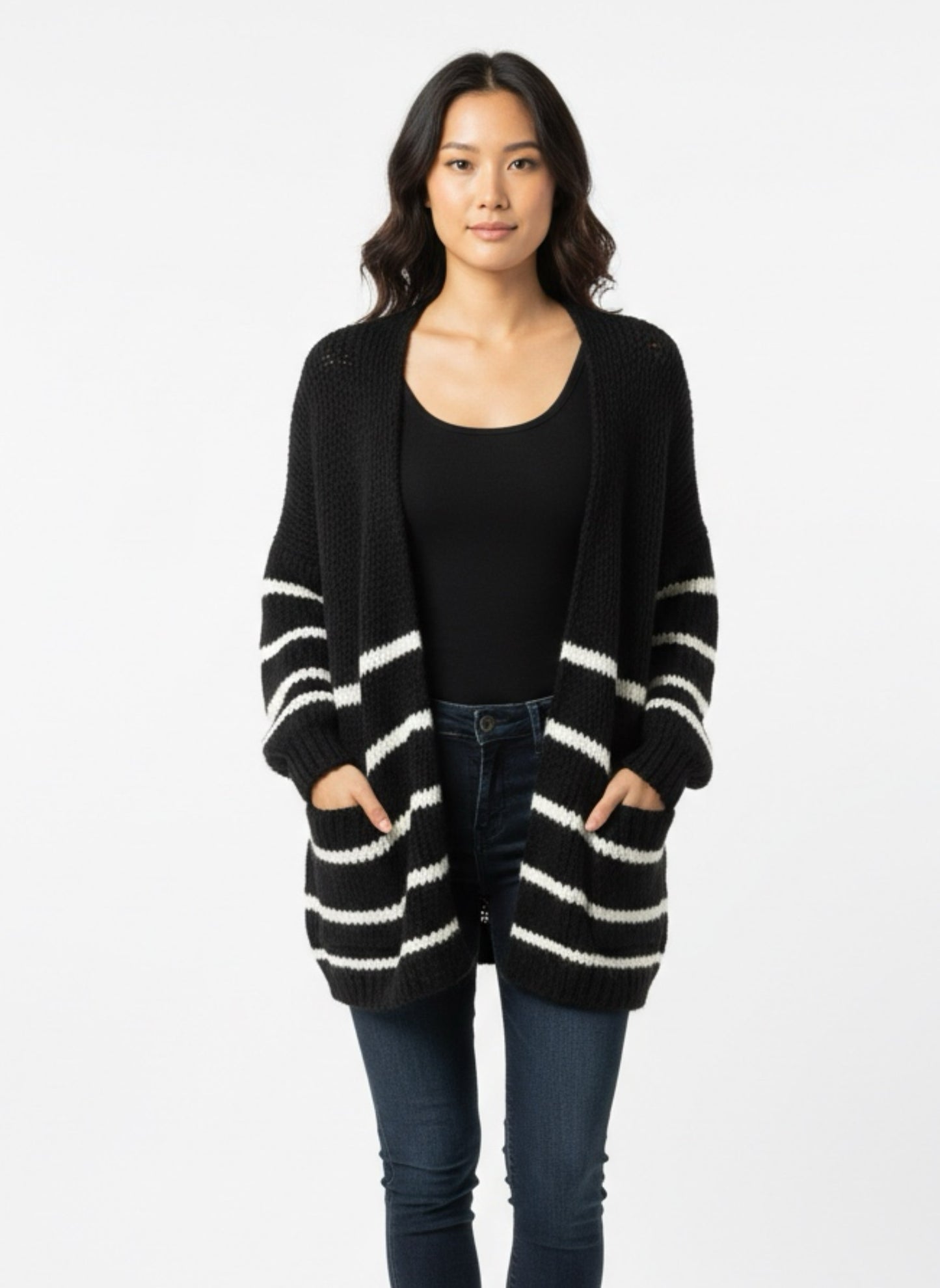 Cardigan righe