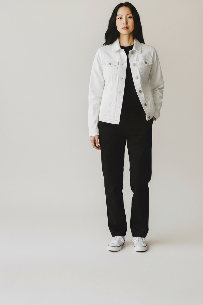 Giacchino Jeans bianco