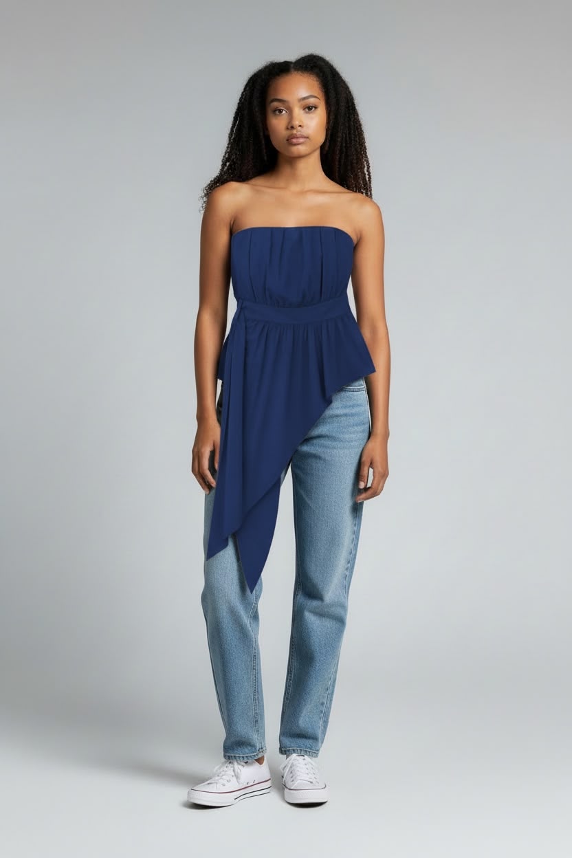 Top a fascia cotone