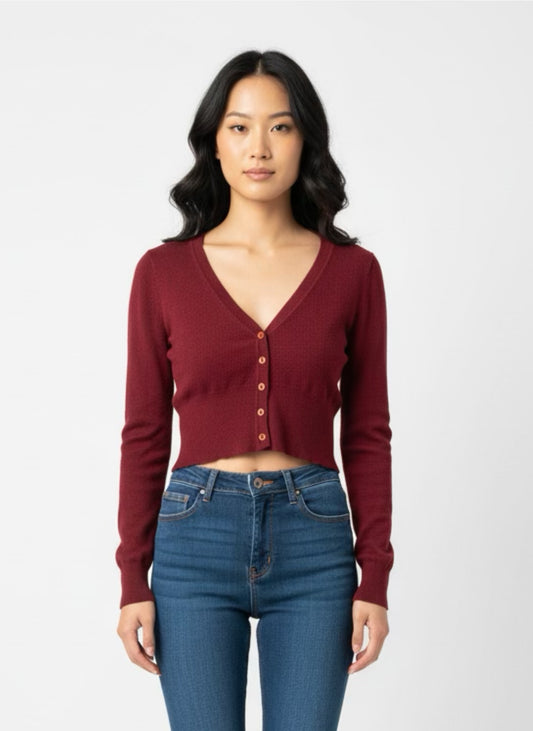 Cardigan crop