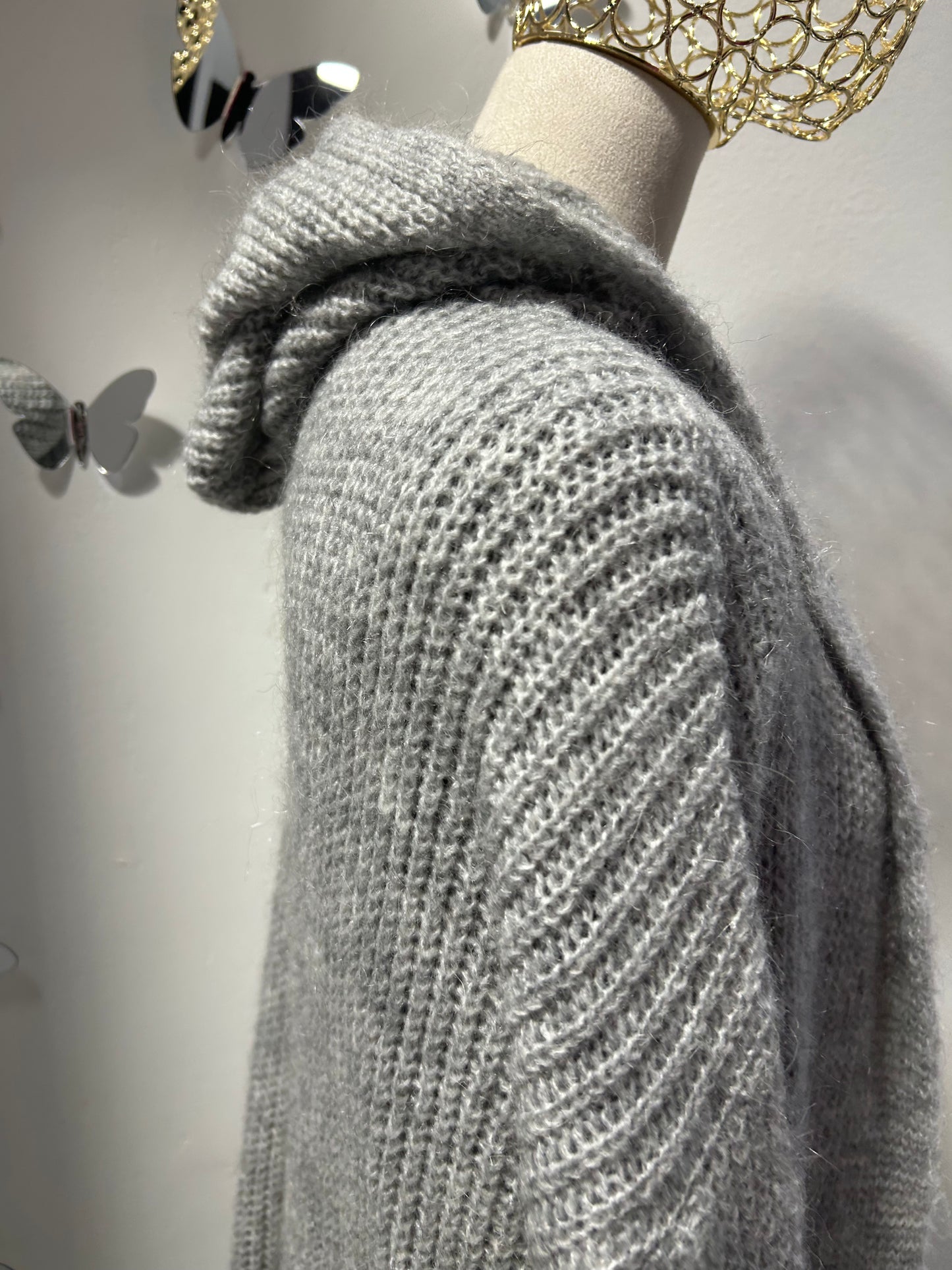 Cardigan lungo con cappuccio