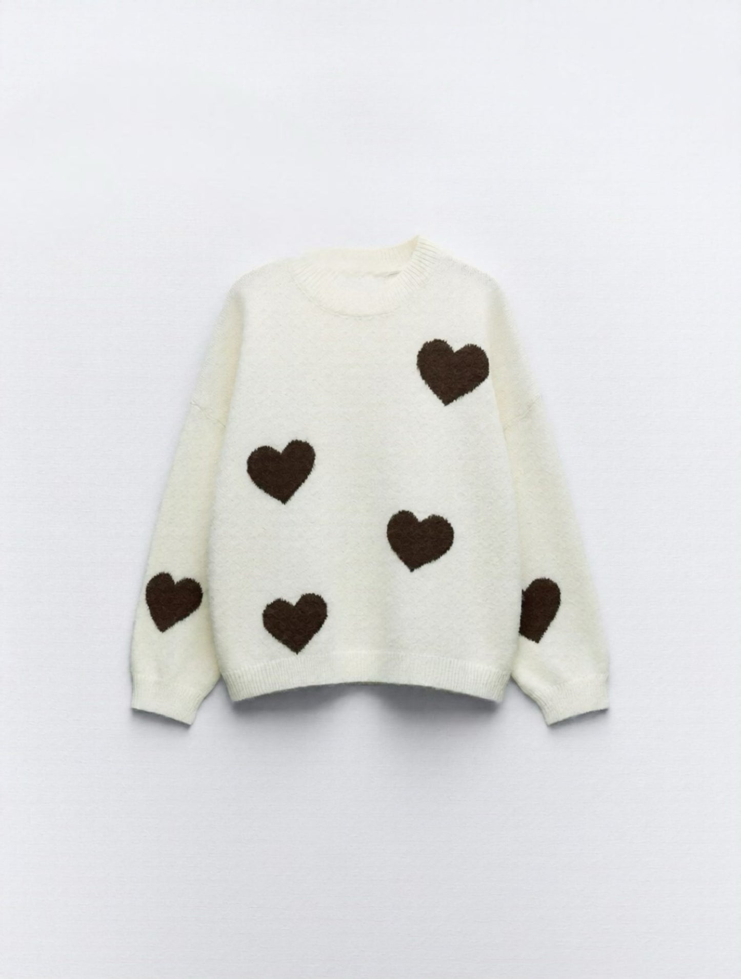 Maglione cuori colorati