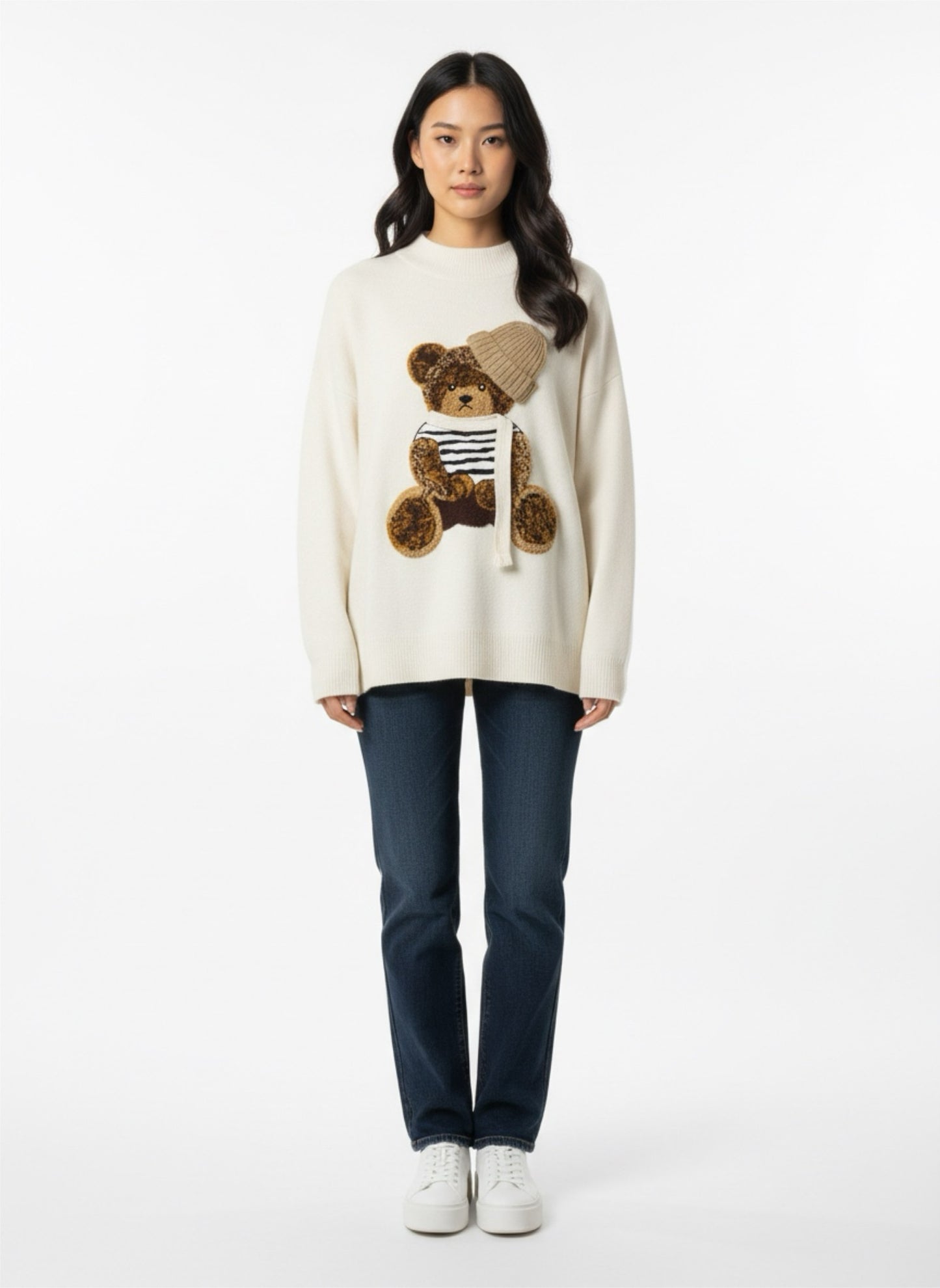 Maglione orsetto cappello