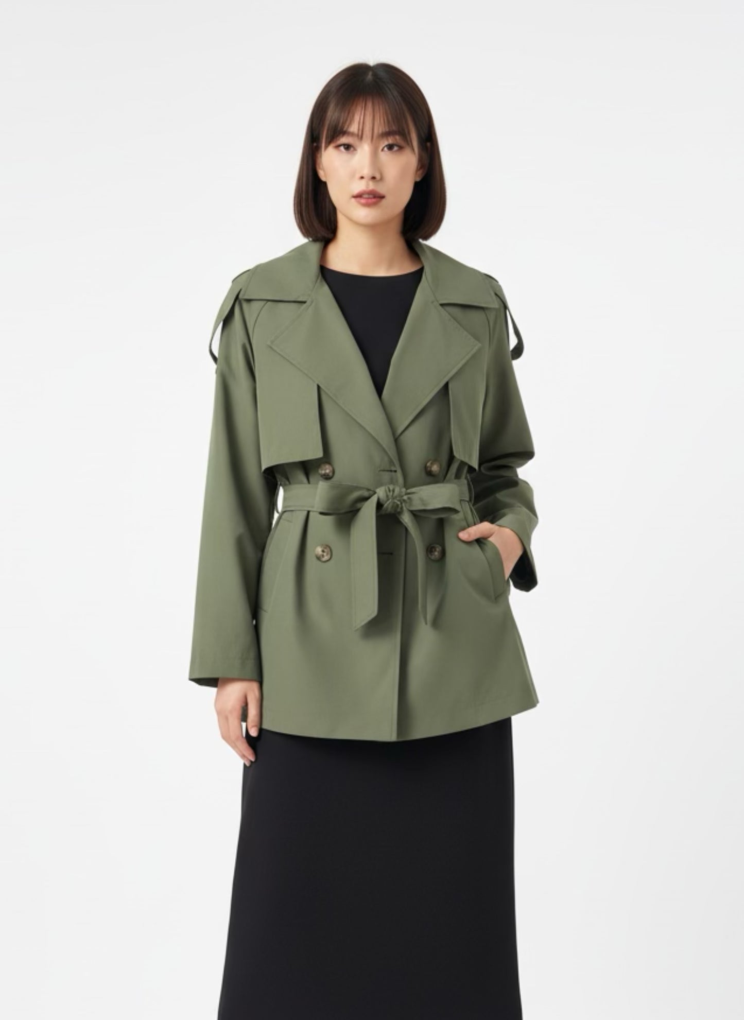 Trench con cintura