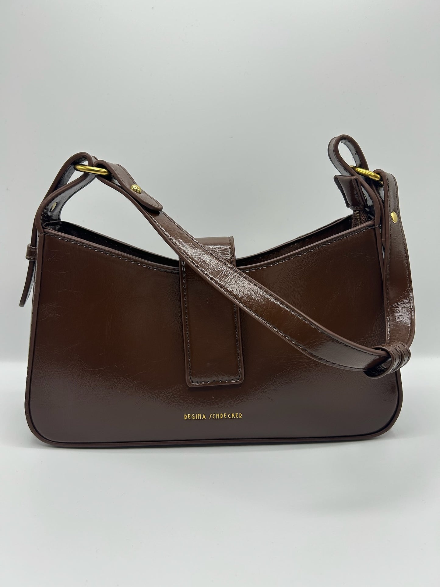 Borsa con scritta oro