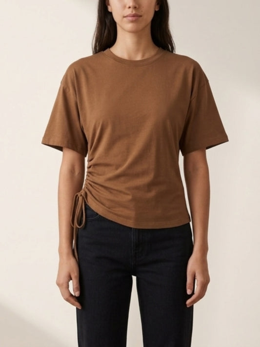 T-shirt nodo laterale