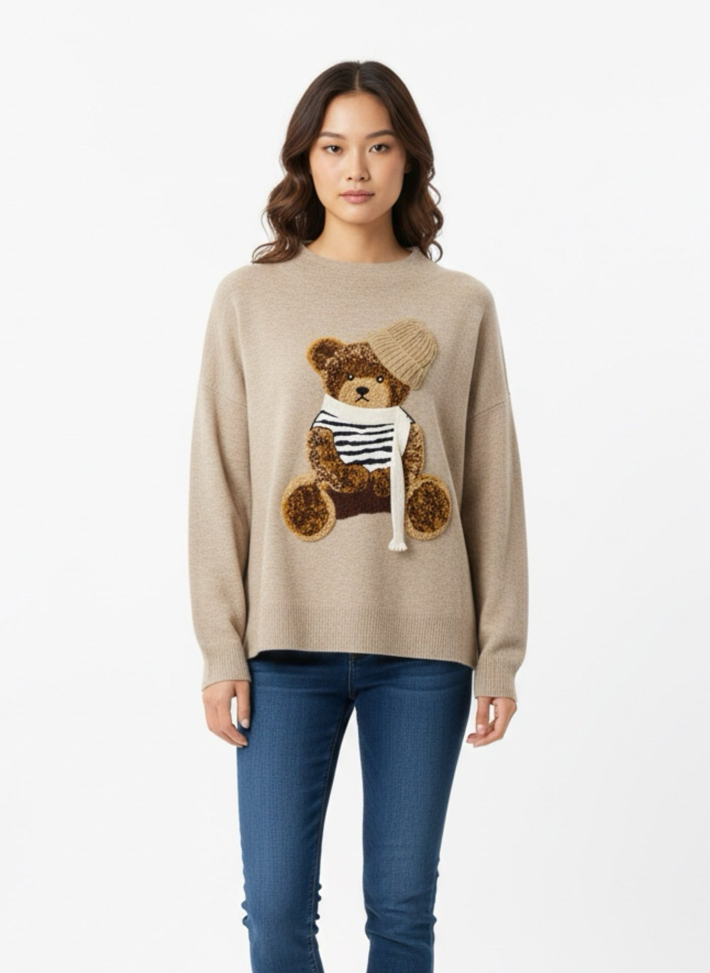 Maglione orsetto cappello