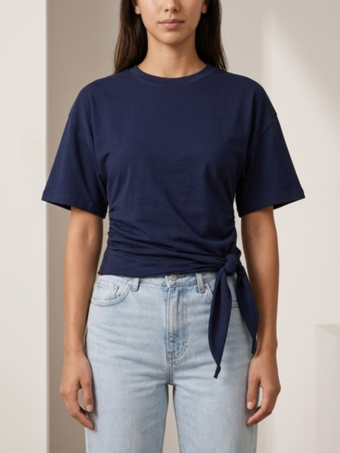 T-shirt nodo laterale