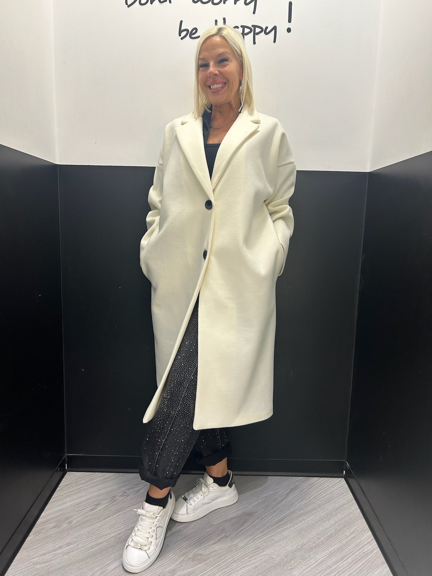 Cappotto over con due bottoni