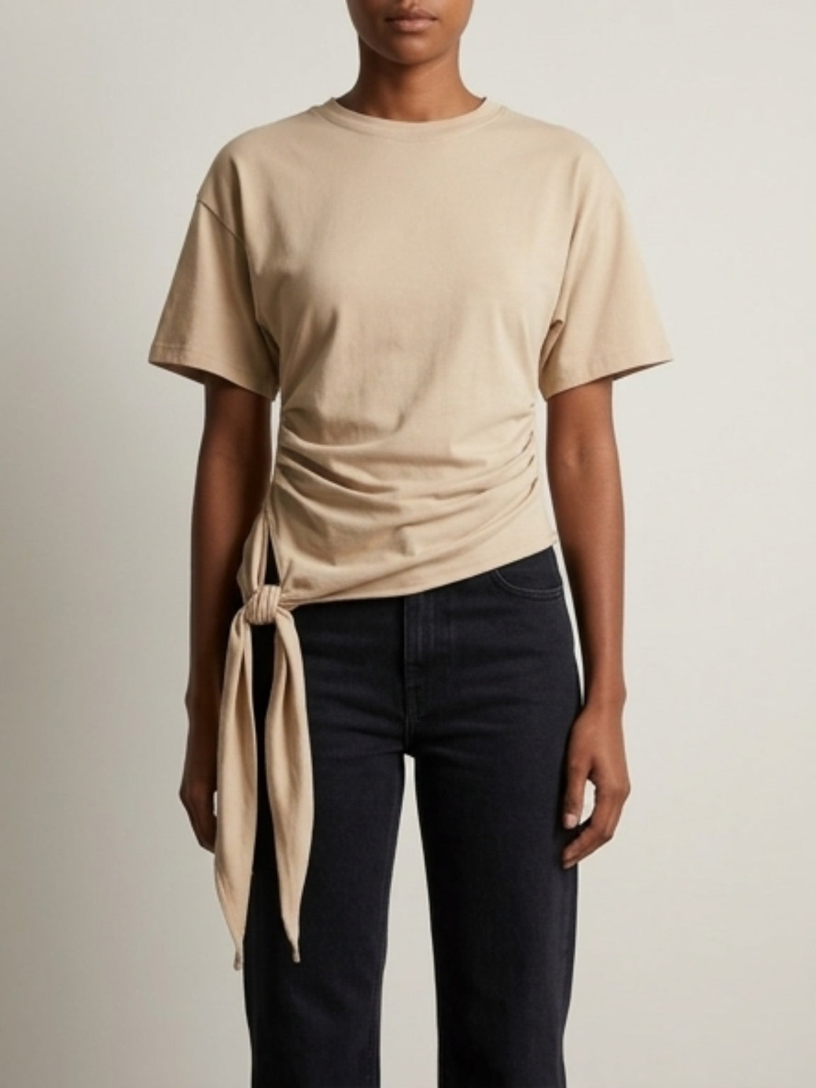 T-shirt nodo laterale