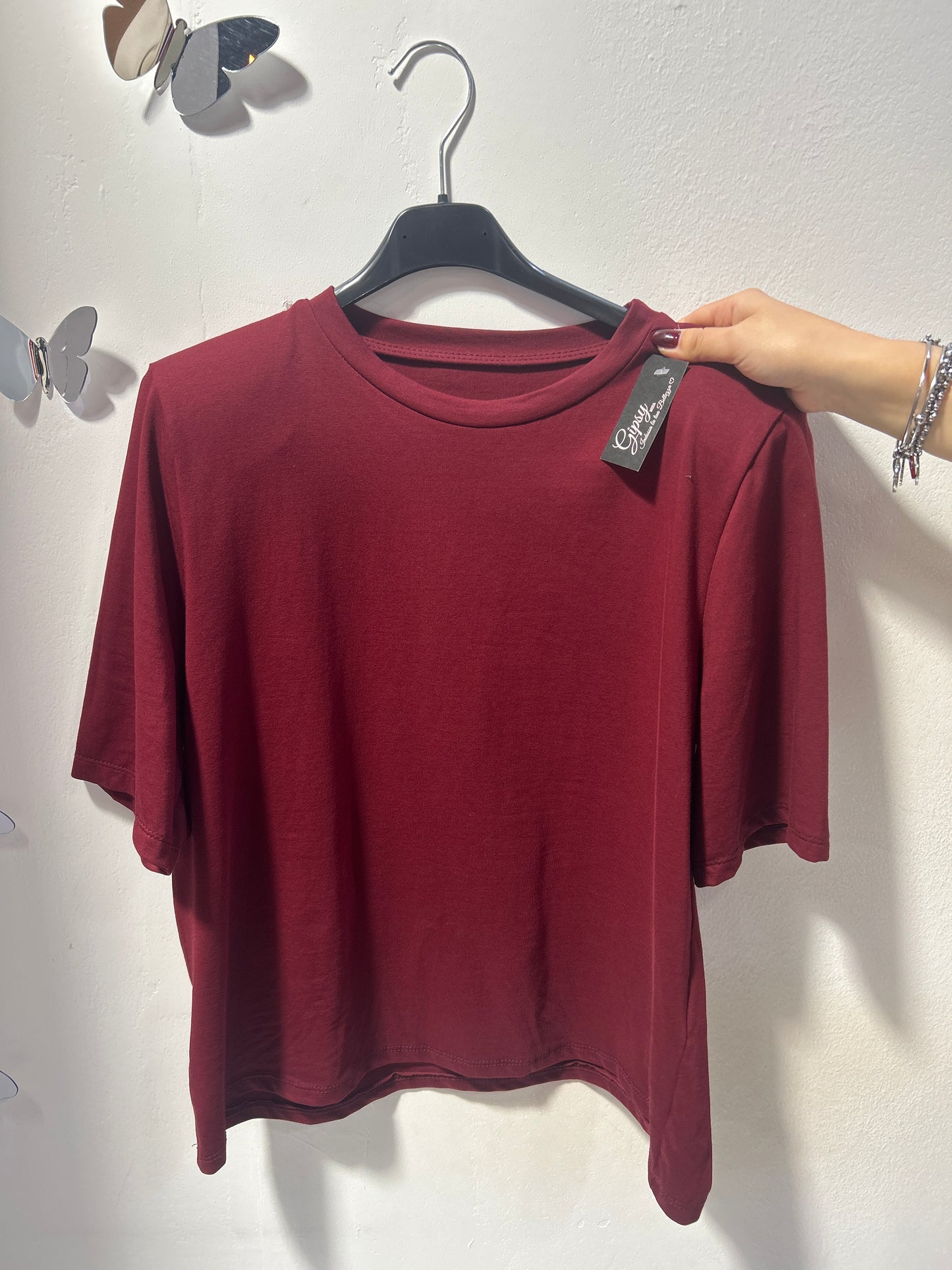 T-shirt spalline imbottite