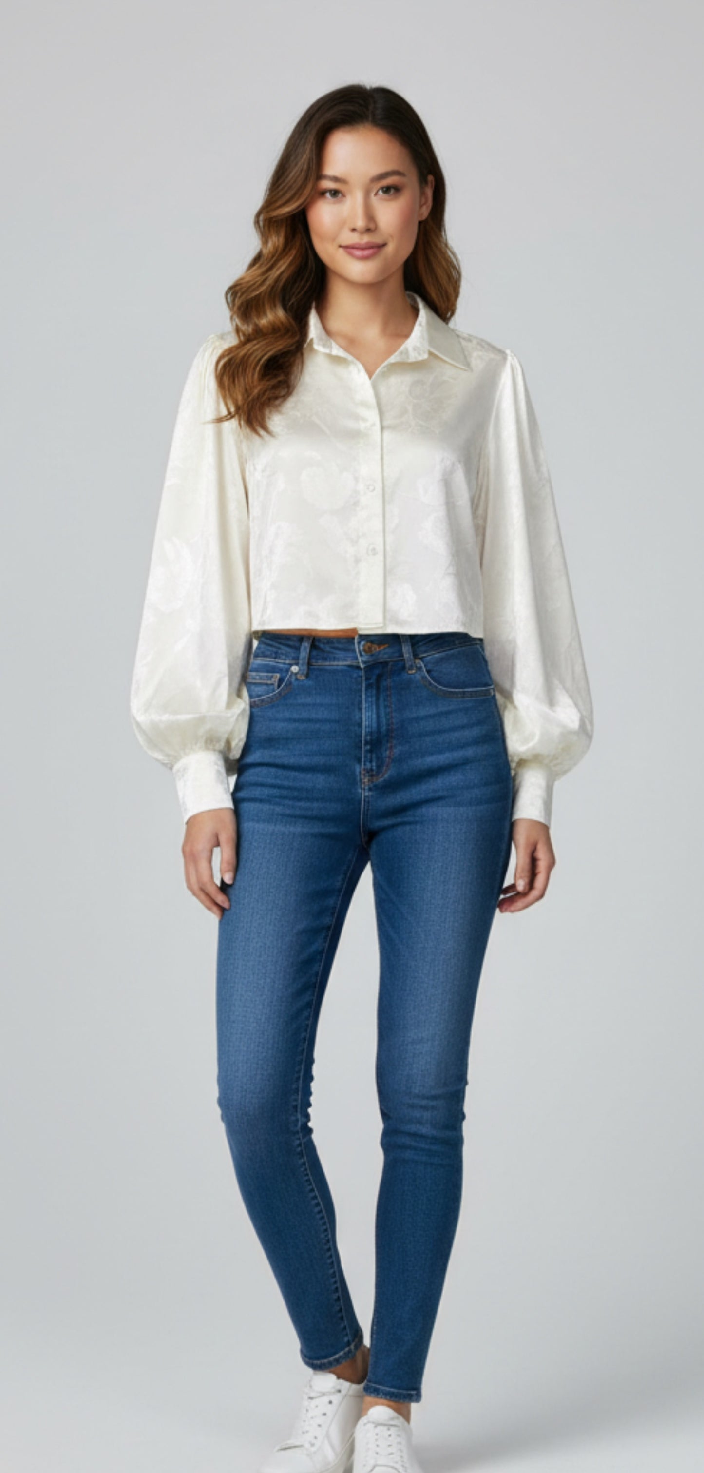 Camicia crop raso