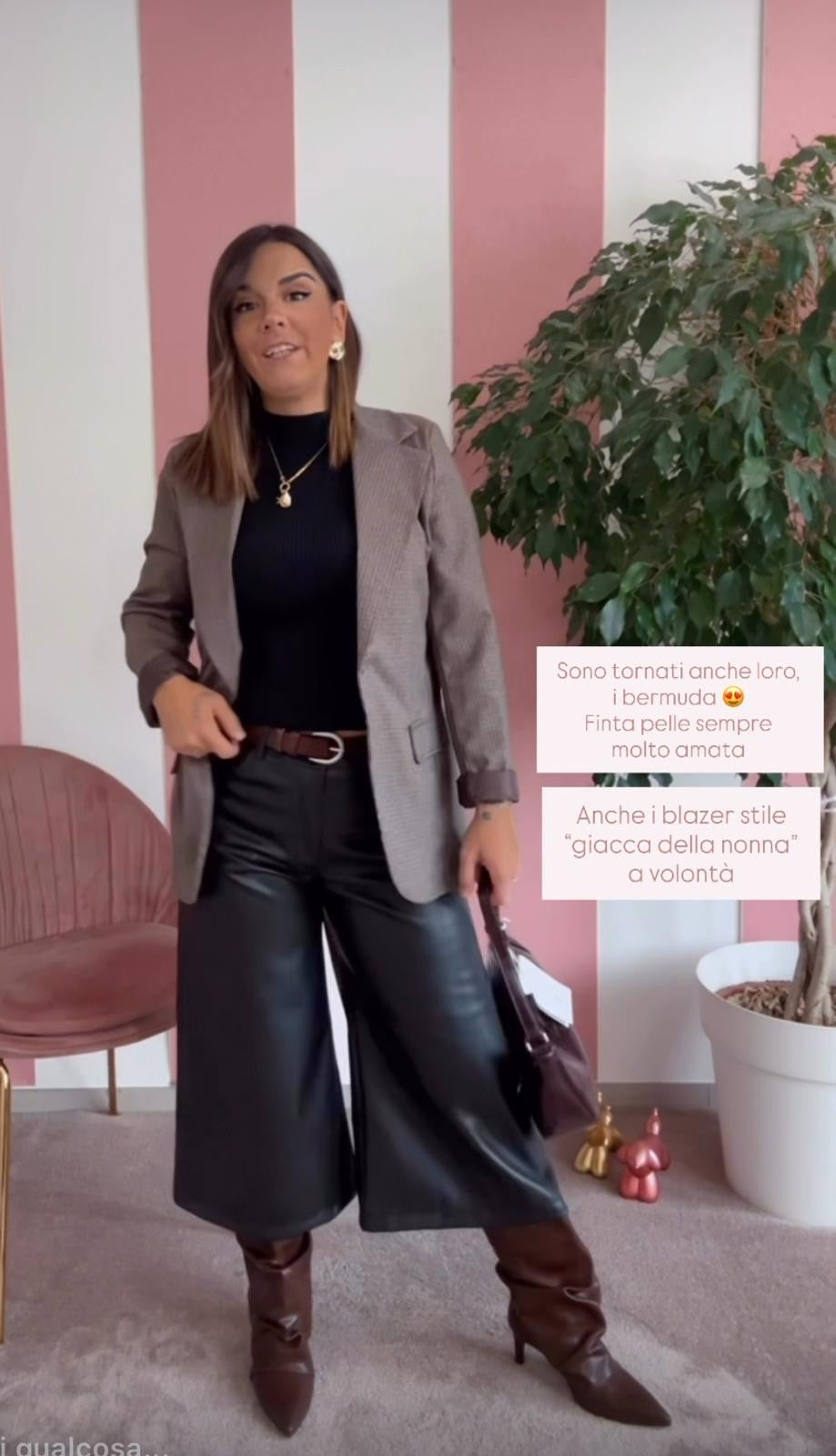 Pantaloni ecopelle N 17