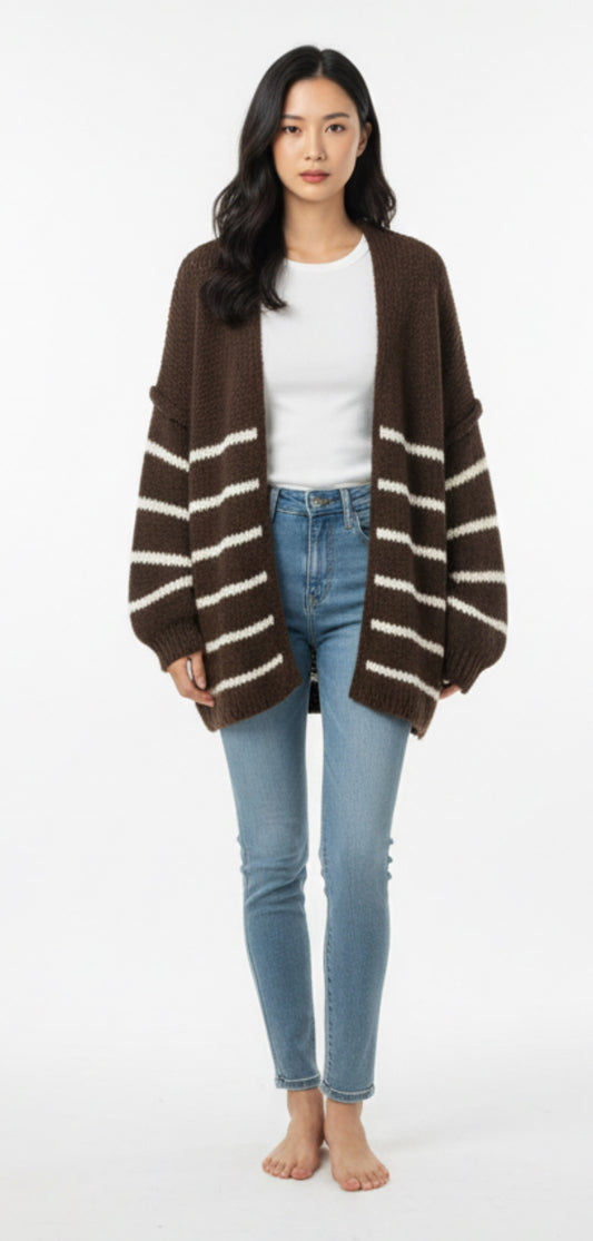 Cardigan righe