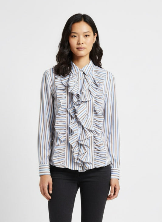 Camicia righe rouge