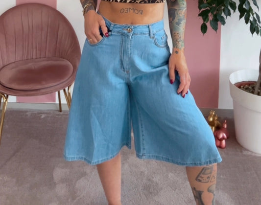 Bermuda jeans tela leggera