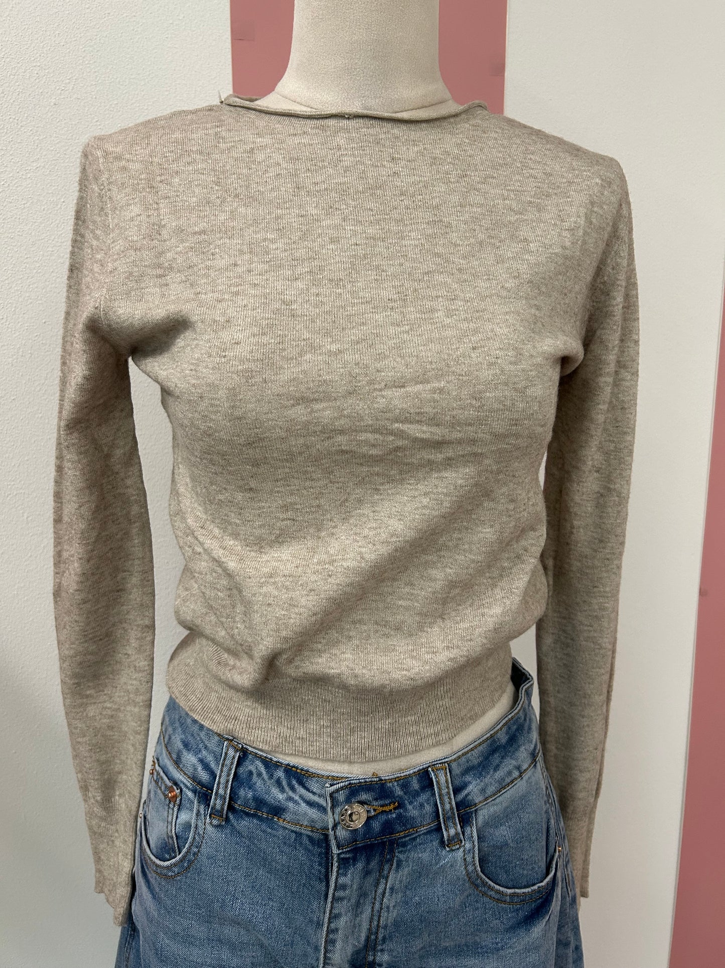 Maglia scollo a barchetta