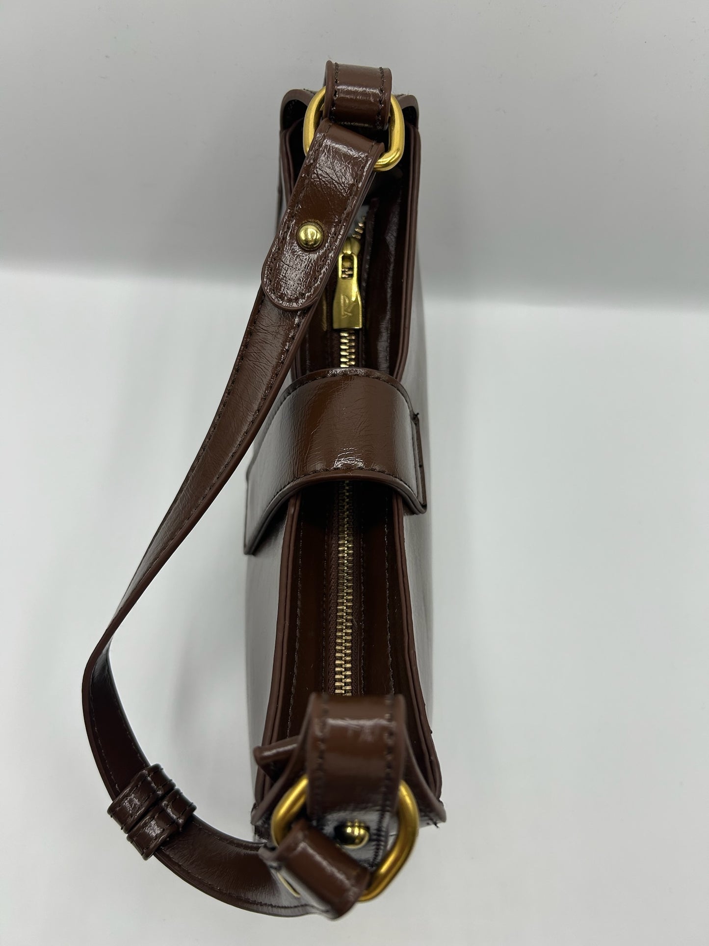 Borsa con scritta oro