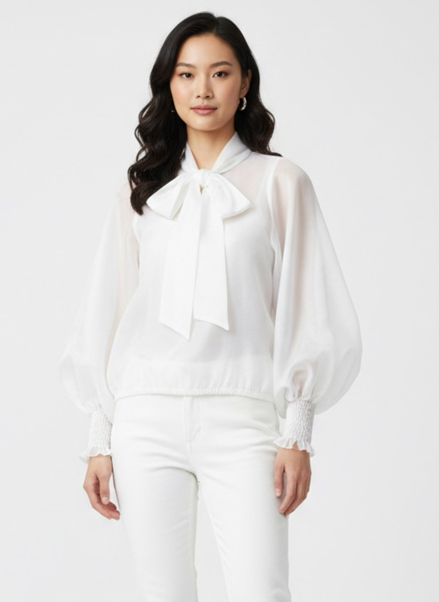 Camicia velo fiocco