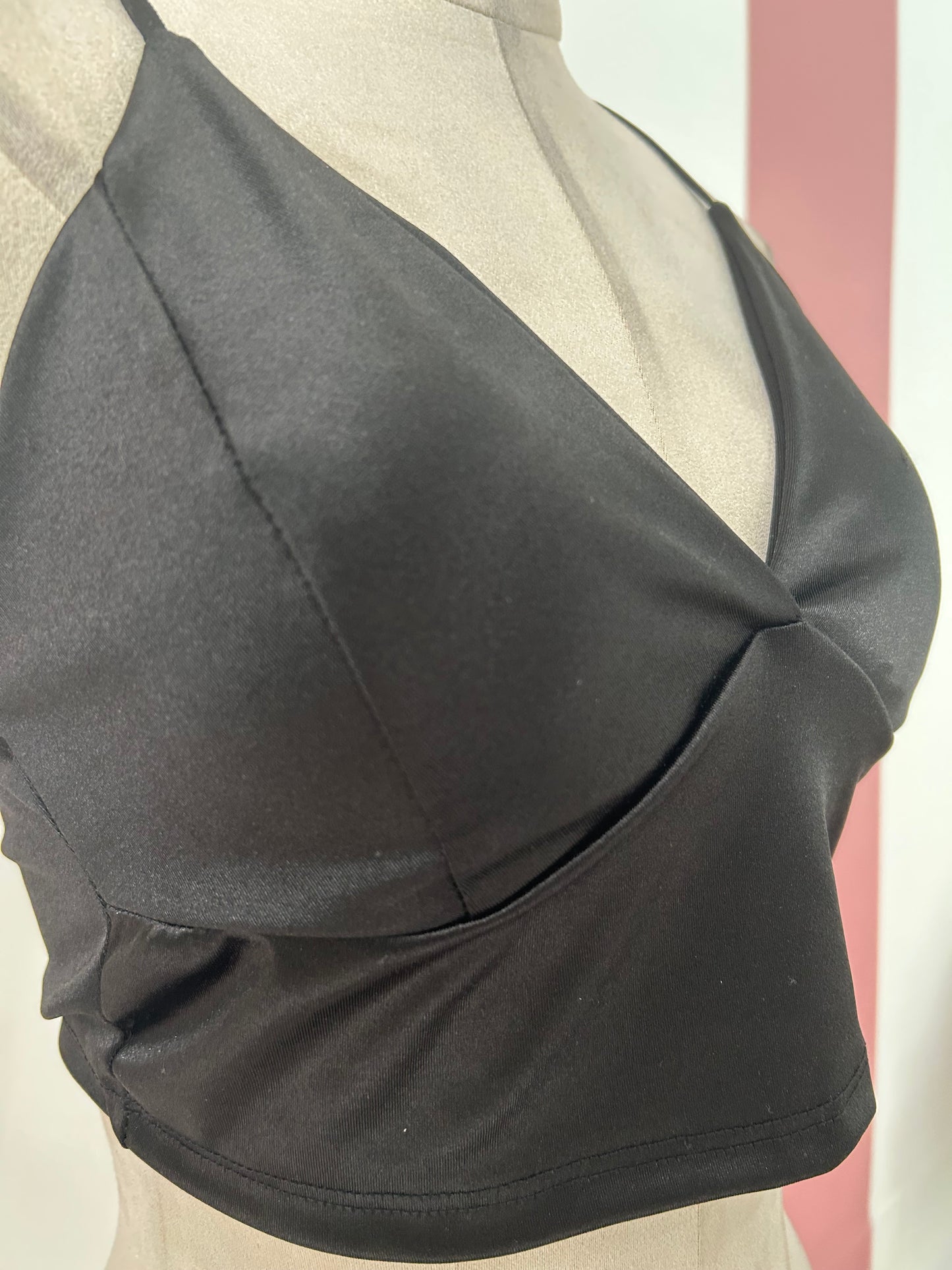 Top simil raso coppa imbottita