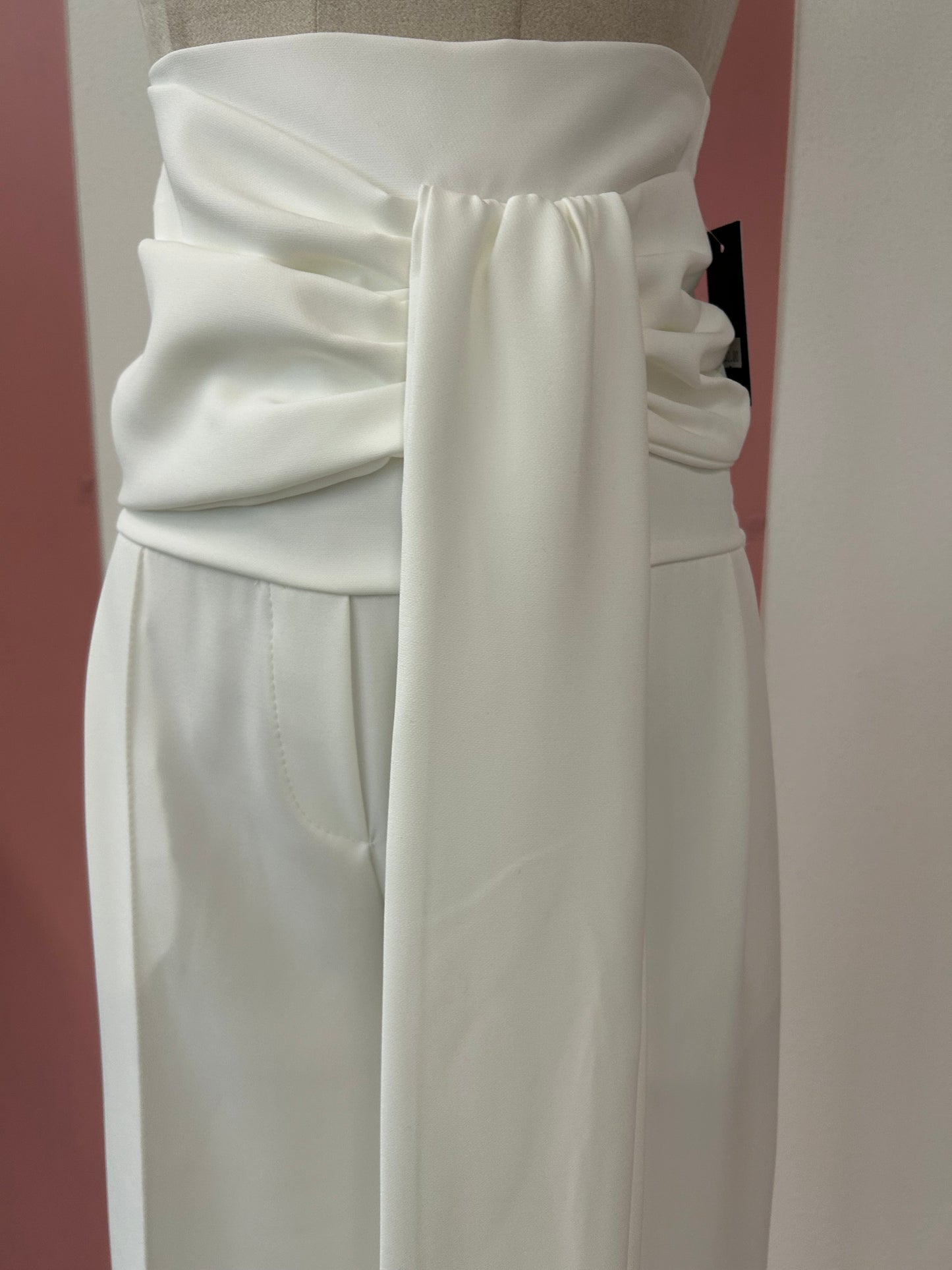 Pantalone vita altissima con fusciacca