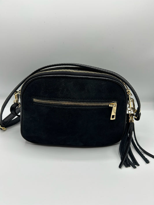 Borsa tracolla scamosciata