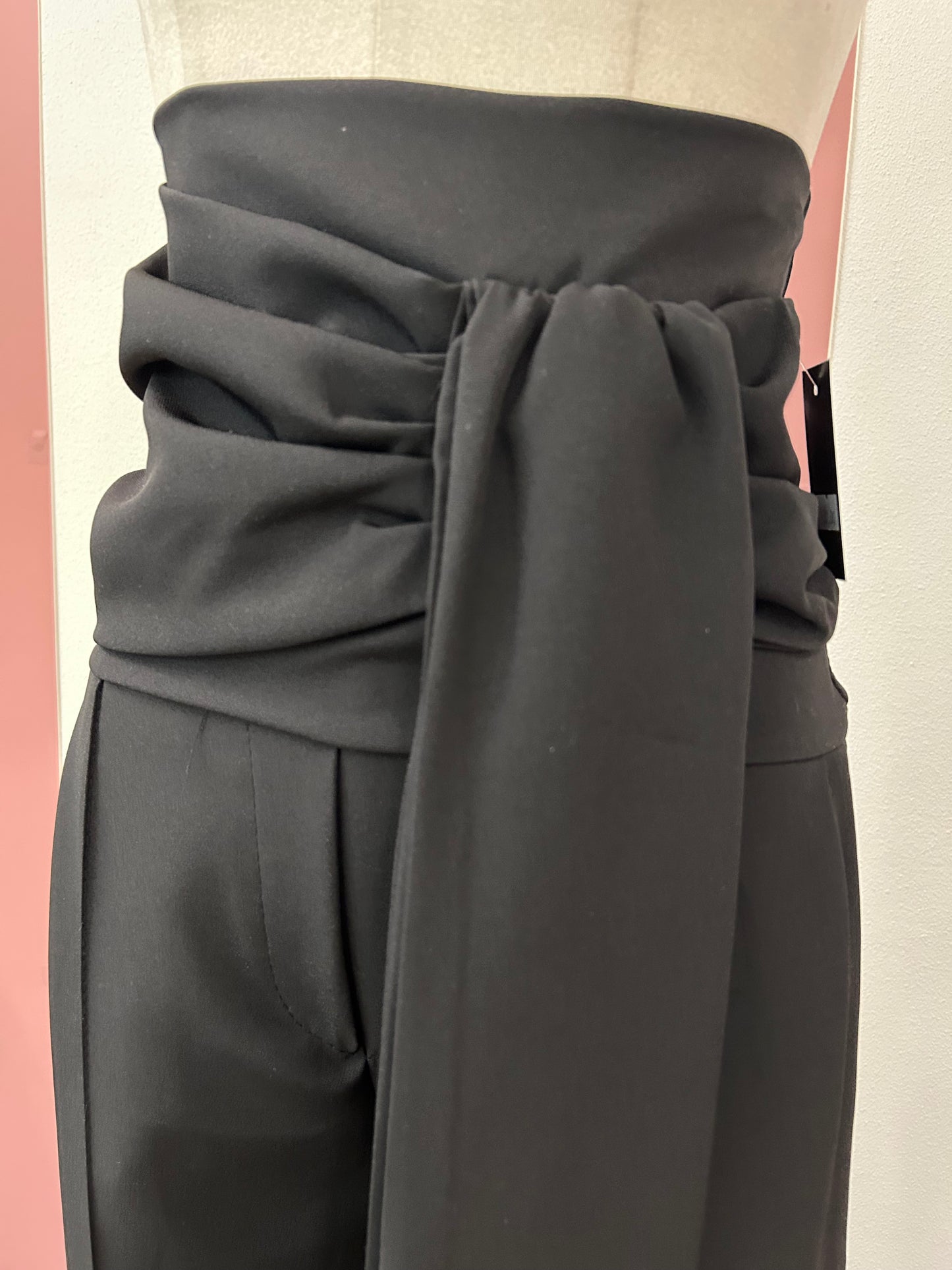 Pantalone vita altissima con fusciacca