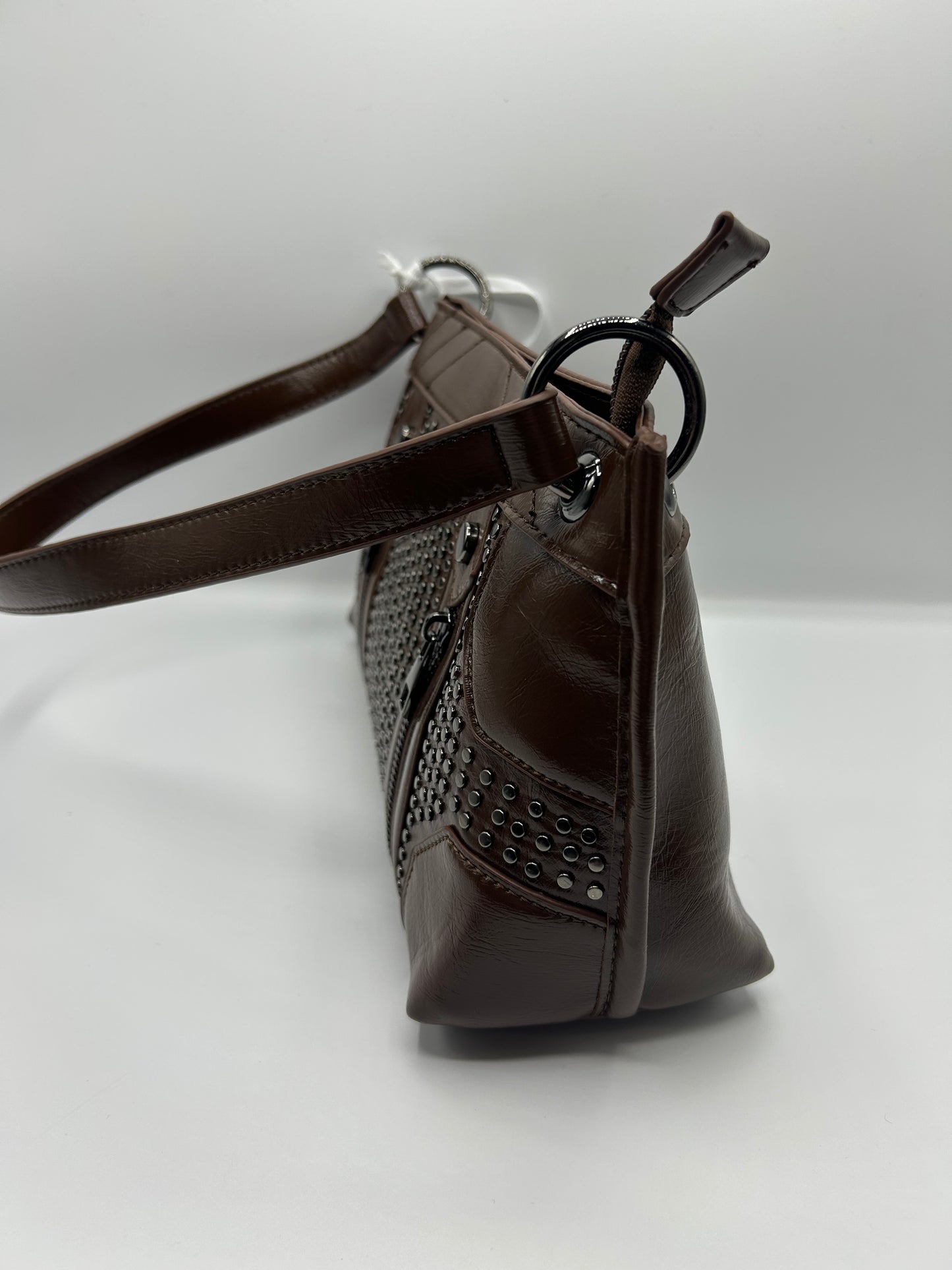 Borsetta con dettagli argento