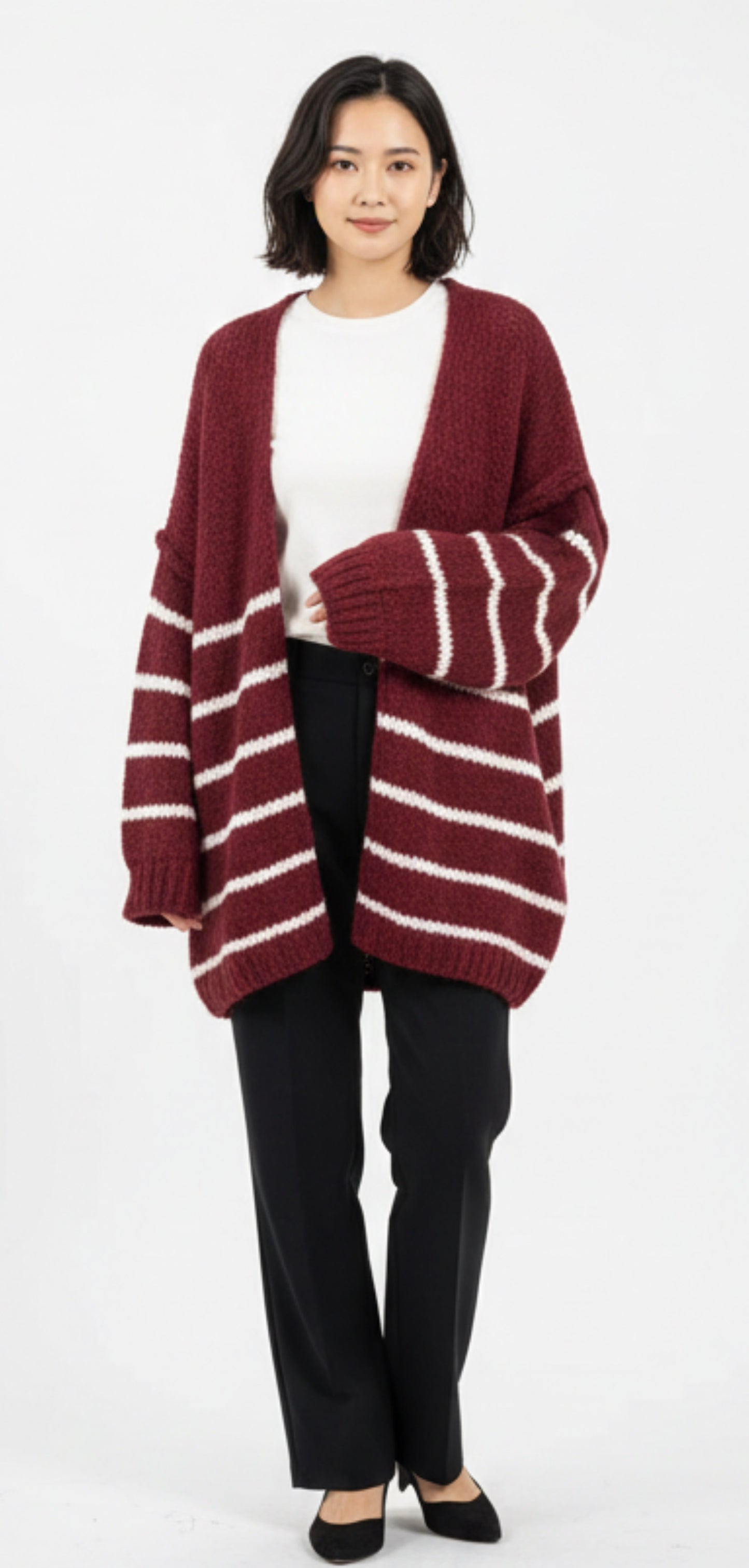 Cardigan righe