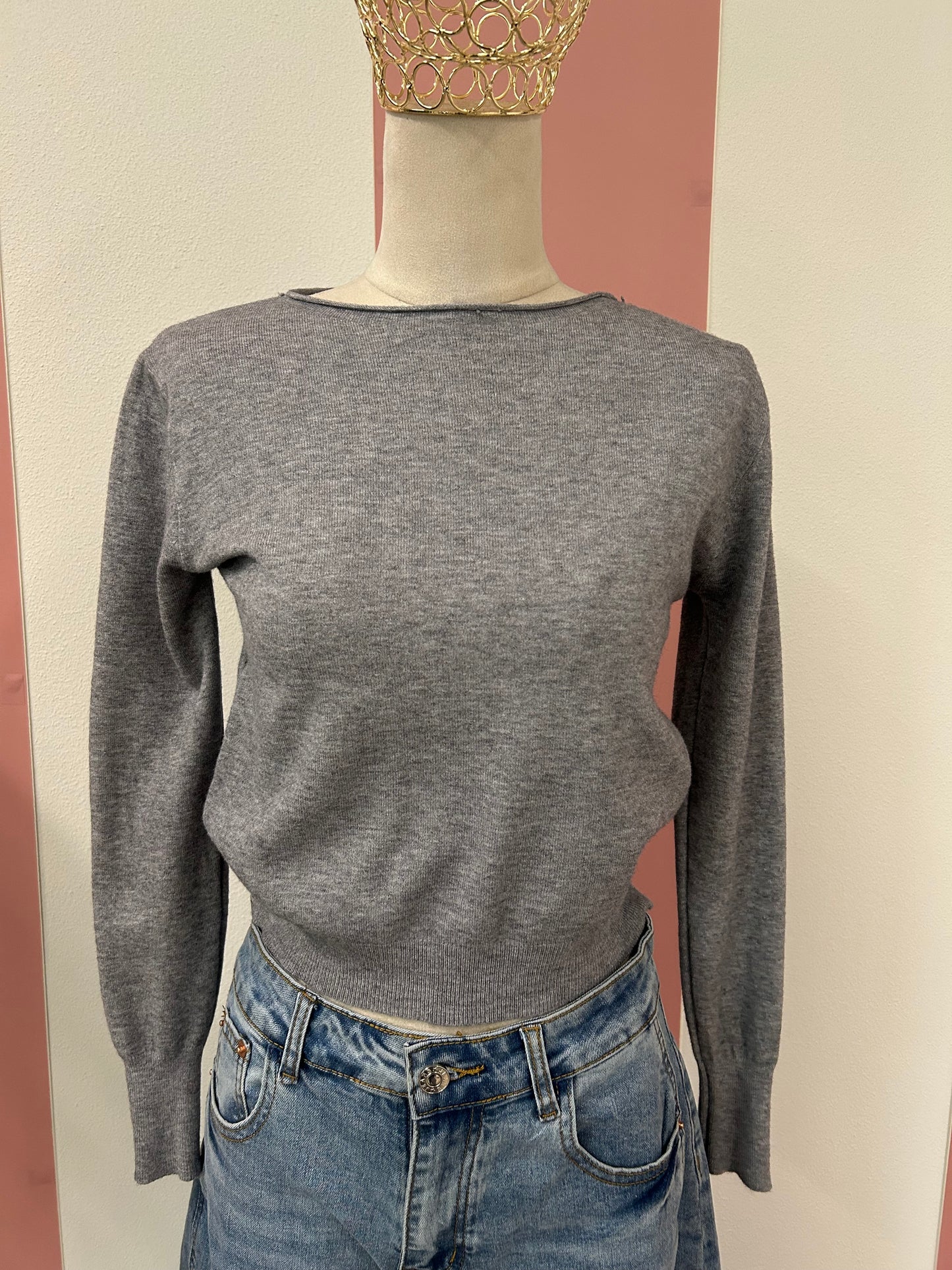 Maglia scollo a barchetta