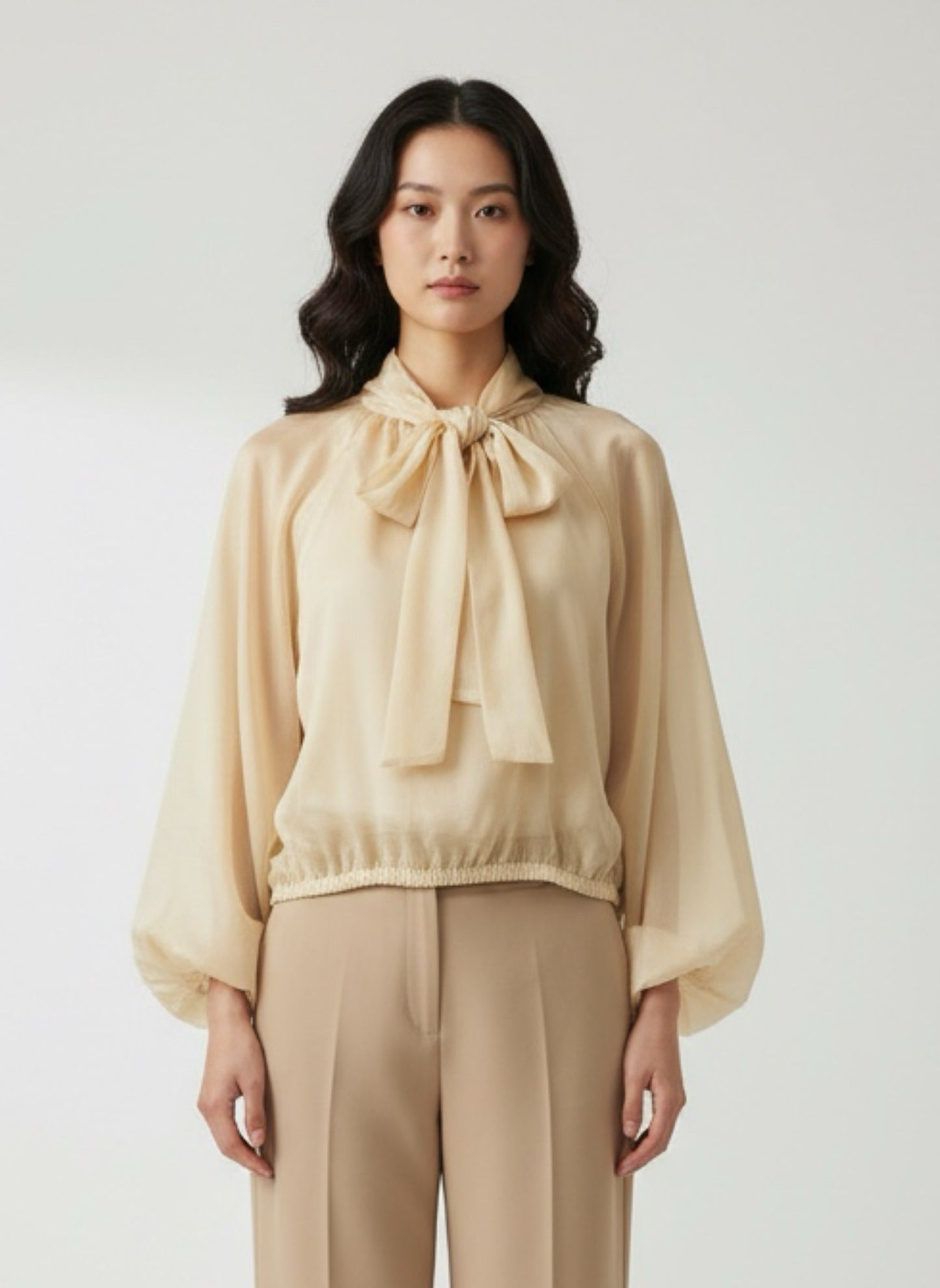 Camicia velo fiocco