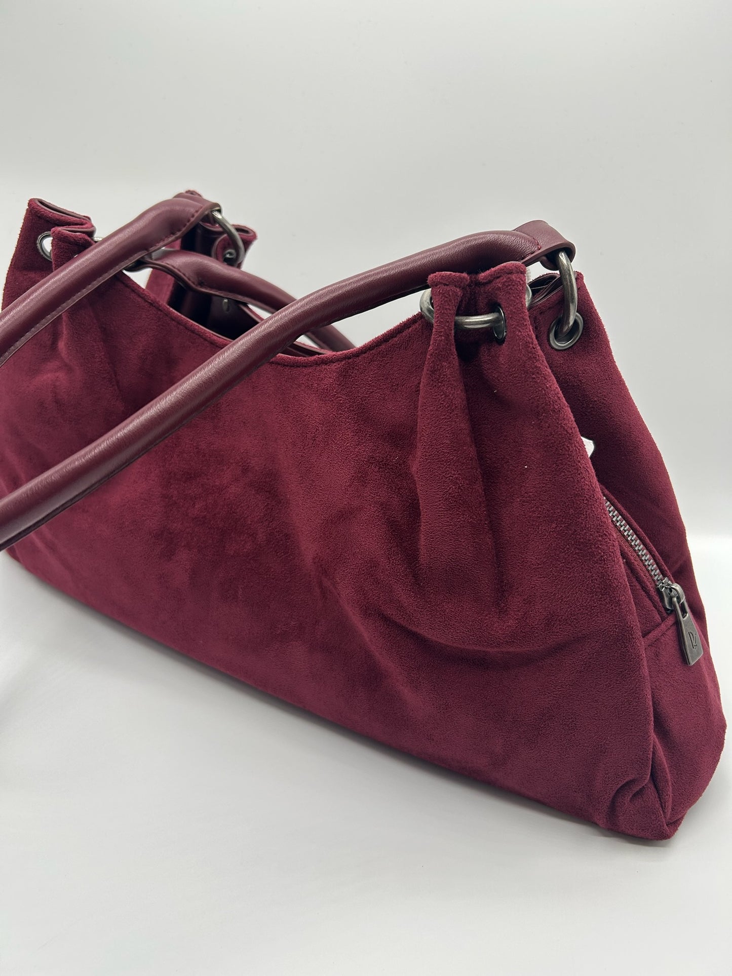 Borsa scamosciata