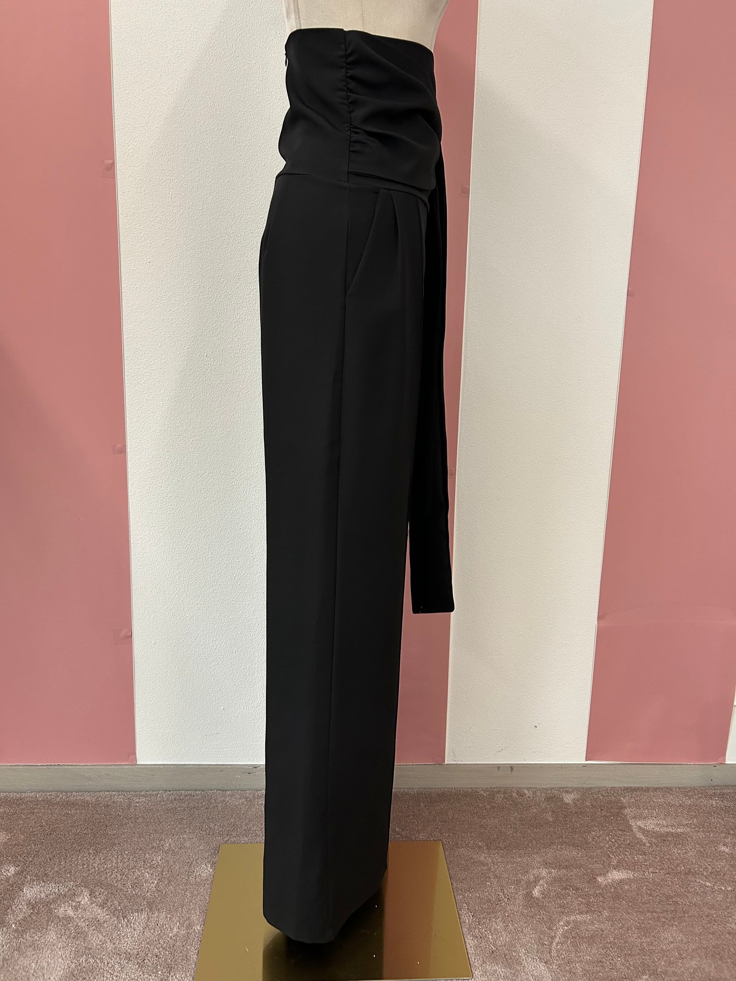 Pantalone vita altissima con fusciacca