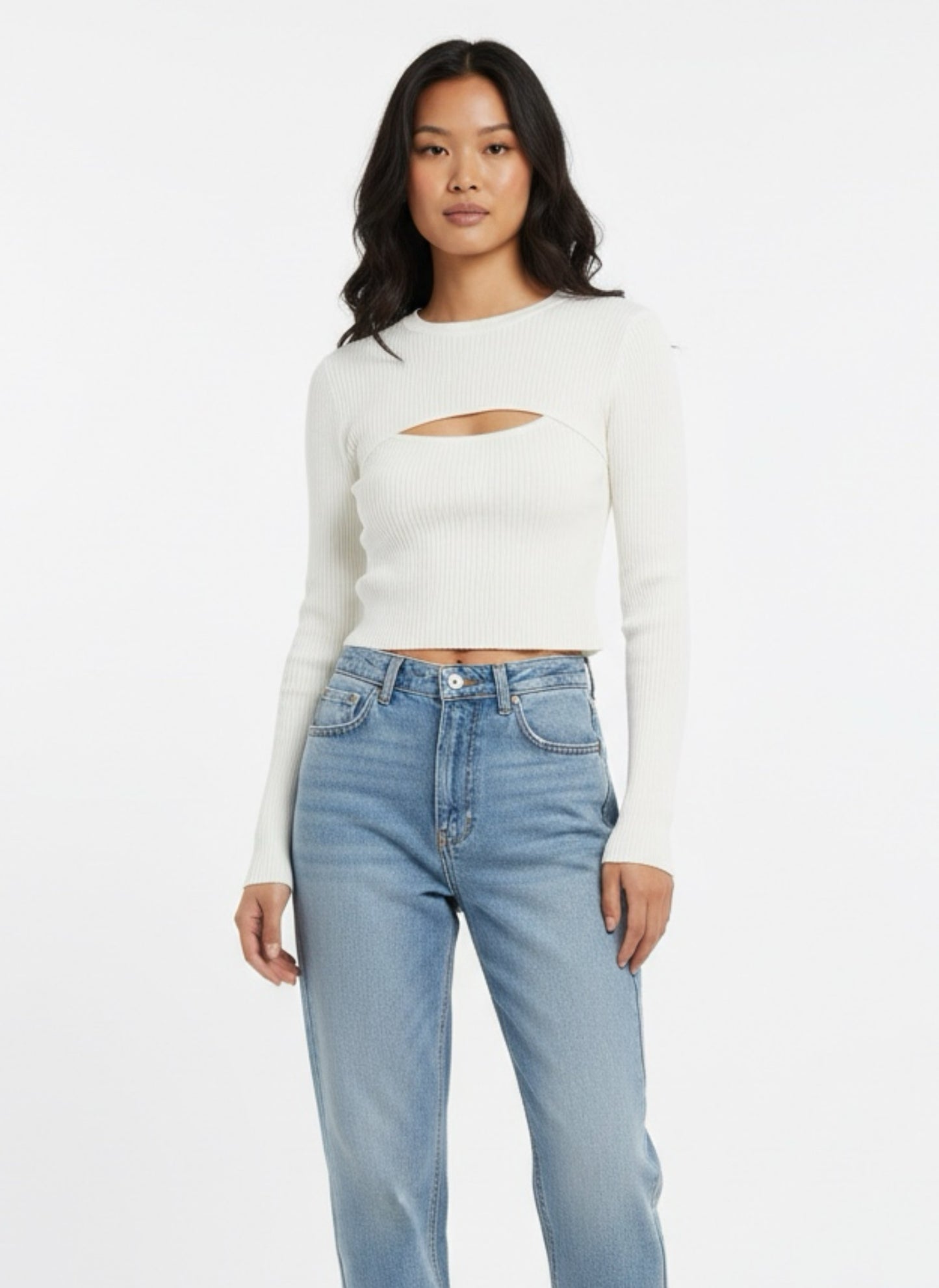 Maglia crop buco