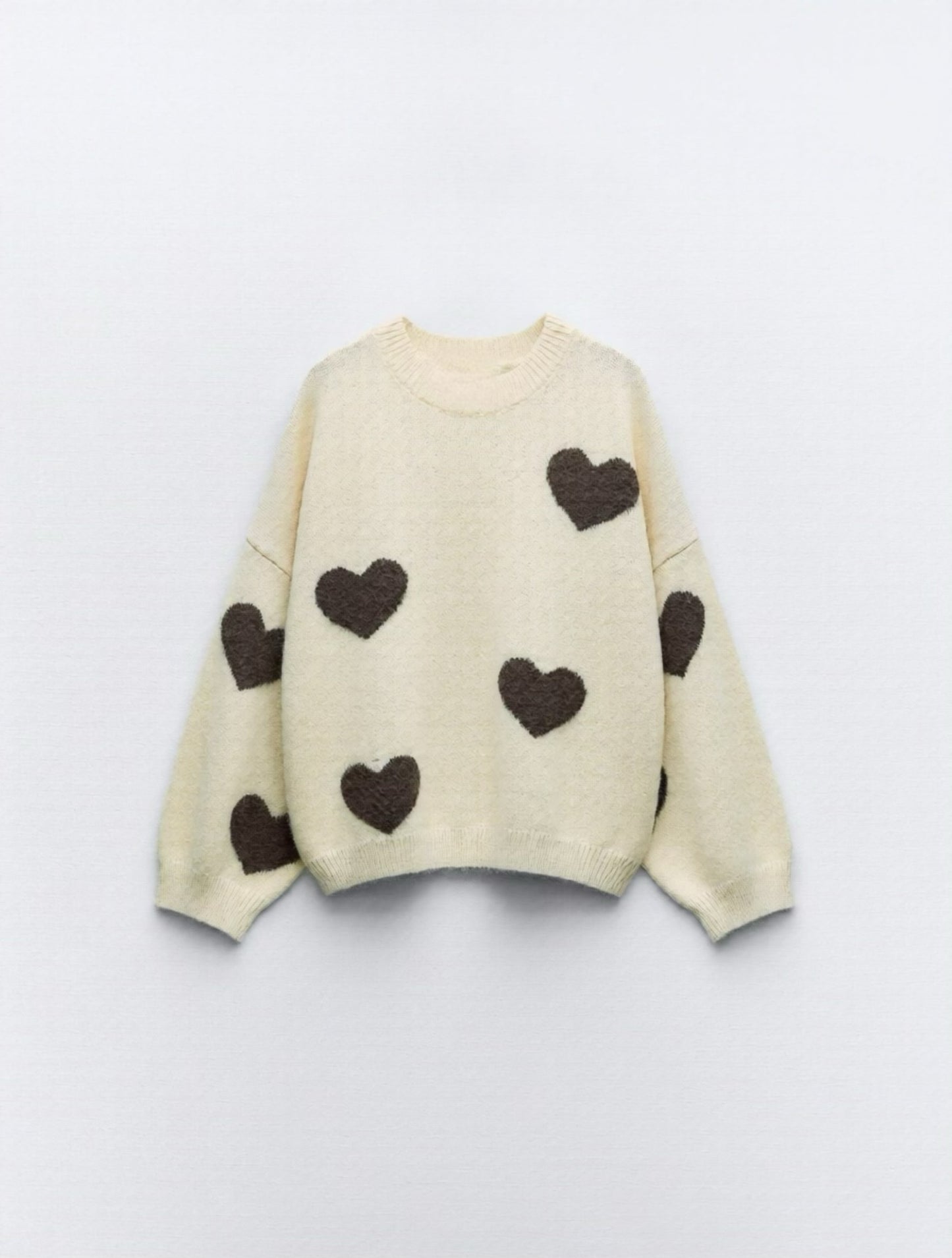 Maglione cuori colorati